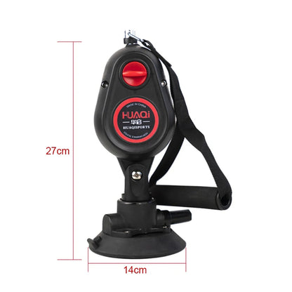 Portable Suction Cup Resistance Rope Trainer – Pull Down Cable Pulley System for Home Gym, Adjustable Strength Training