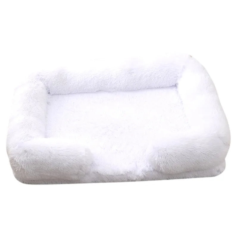 Orthopedic Dog Bed Sofa – Plush Calming Pet Couch with Supportive Egg Crate Foam, Washable Cover for Medium Dogs