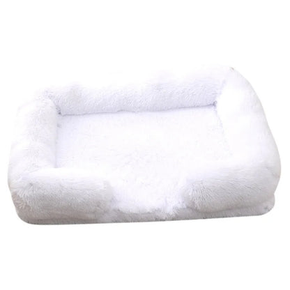 Orthopedic Dog Bed Sofa – Plush Calming Pet Couch with Supportive Egg Crate Foam, Washable Cover for Medium Dogs