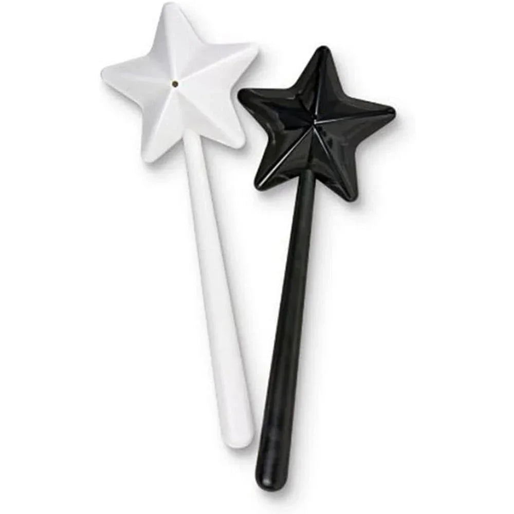Magic Wand Salt & Pepper Shakers Set of 2 | Star Wand Spice Dispenser | Fun Kitchen Gift for Kids & Adults
