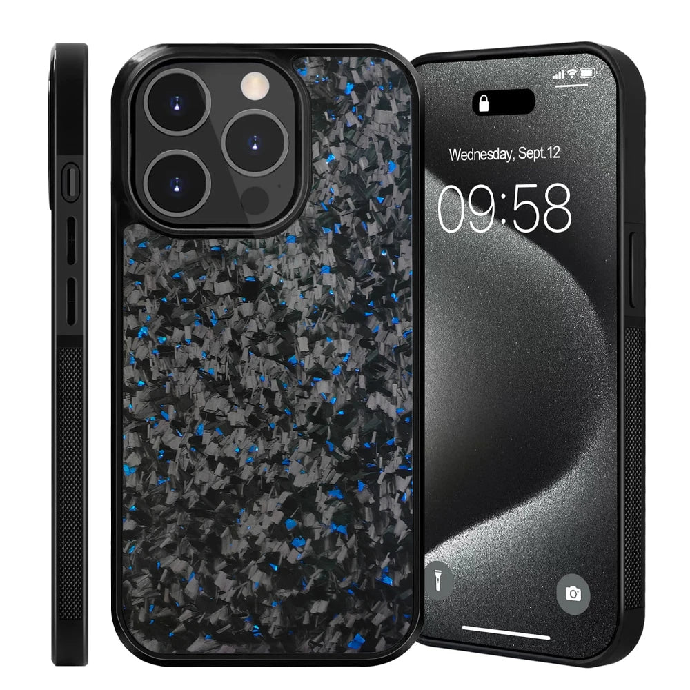 Luxury Forged Carbon Fiber iPhone Case – Real Carbon with MagSafe Compatibility
