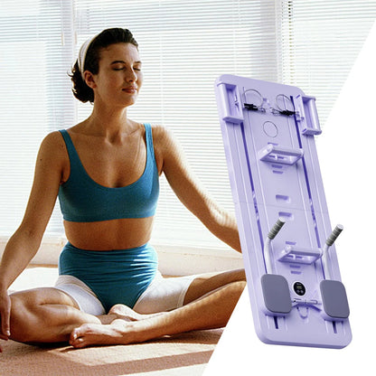 Multifunctional Foldable Abdominal Board with Resistance Bands – Home Core Trainer Workout Board for Abs, Full Body Fitness
