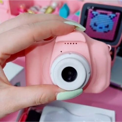 Kids Digital Camera with 32 GB Card – 3 MP Photos, 1080p Video & Fun Games (Pink)