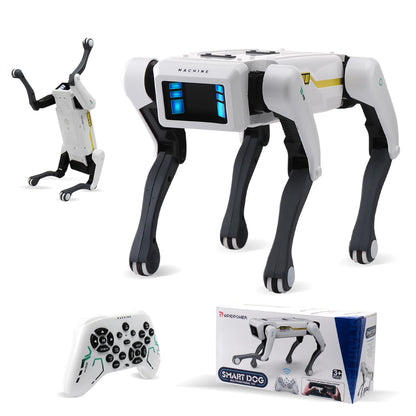 AI Robot Dog Toy with Kung Fu Somersaults & Remote Control | Programmable STEM Pet for Kids 6-12