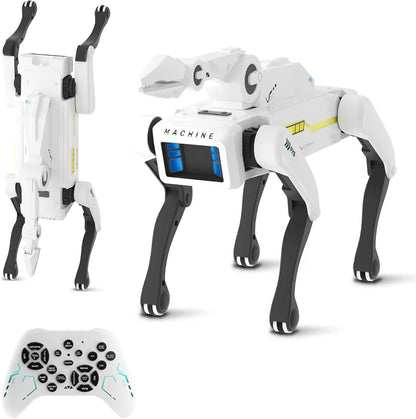AI Robot Dog Toy with Kung Fu Somersaults & Remote Control | Programmable STEM Pet for Kids 6-12