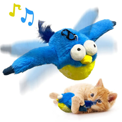 Interactive Flapping Bird Cat Toy with Sound & Catnip | Rechargeable Motion-Activated Plush for Cats Ready to copy-paste and make every cat owner buy it? 😻