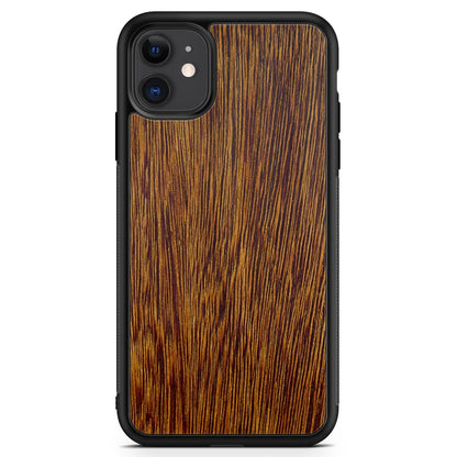 Sucupira Wood iPhone Case – Luxury South American Hardwood MagSafe Compatible Slim Protective Phone Cover