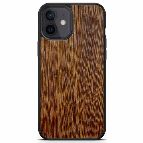 Sucupira Wood iPhone Case – Luxury South American Hardwood MagSafe Compatible Slim Protective Phone Cover