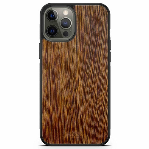 Sucupira Wood iPhone Case – Luxury South American Hardwood MagSafe Compatible Slim Protective Phone Cover