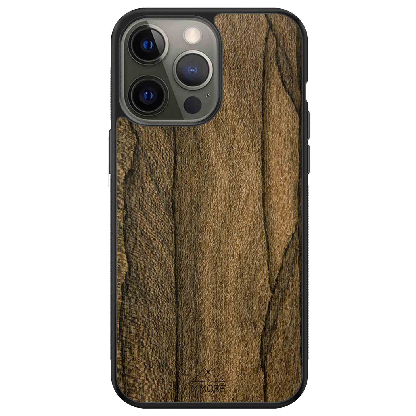 Ziricote Wood iPhone Case – Luxury Rare Wood MagSafe Compatible Slim Protective Phone Cover