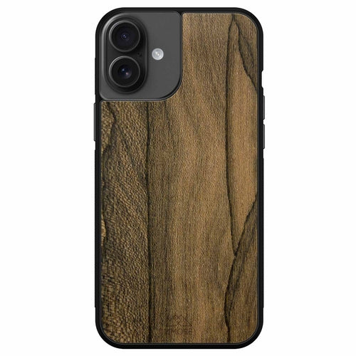 Ziricote Wood iPhone Case – Luxury Rare Wood MagSafe Compatible Slim Protective Phone Cover