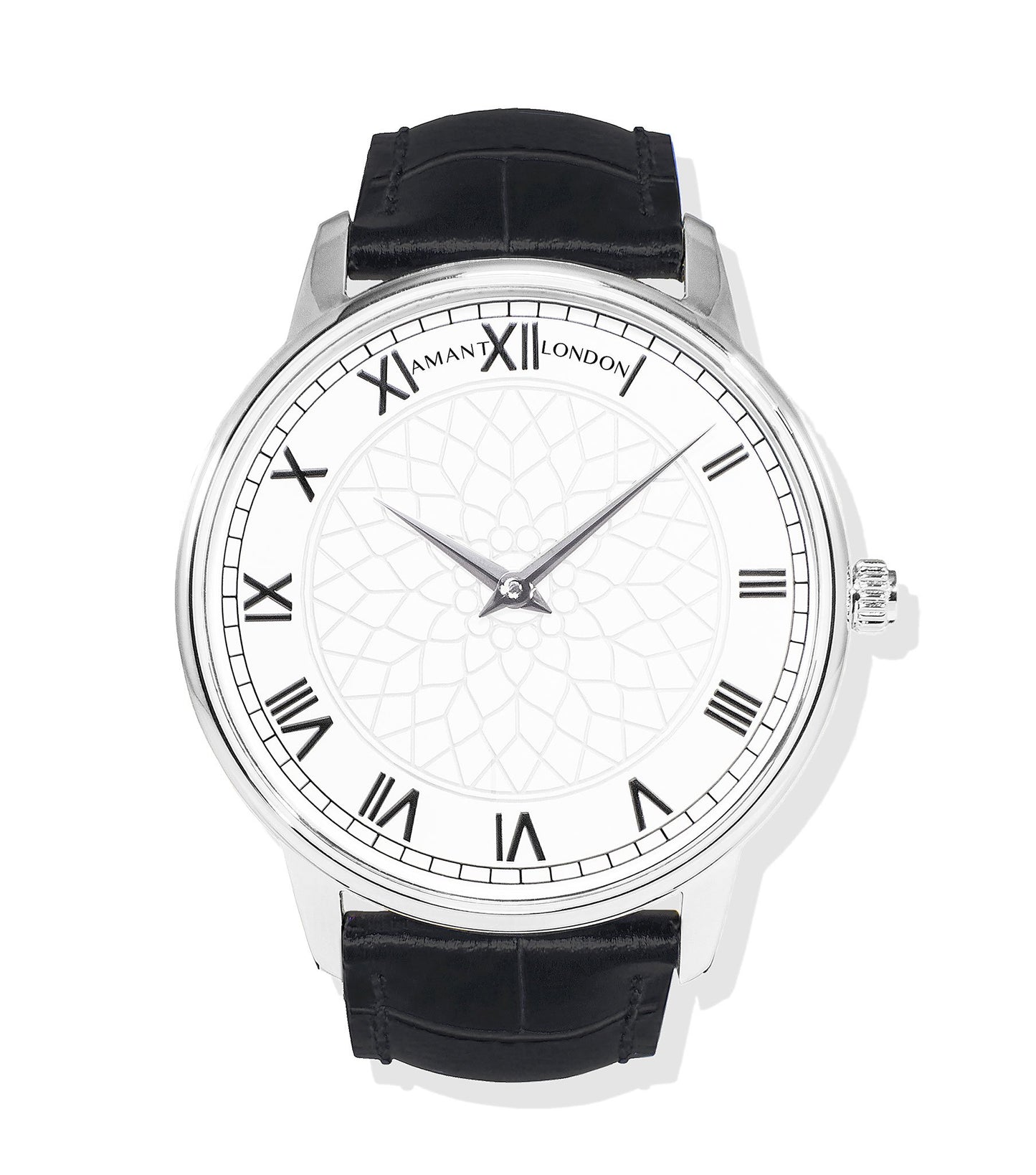 London Petite Sienna Luxury Watch – Ultra-Thin 36mm Sapphire Glass Dress Watch with Leather Strap