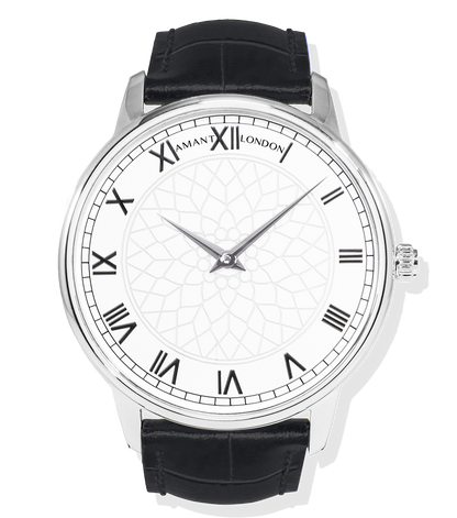 AMANT London Luxury Watch – Ultra-Thin 7mm Sapphire Glass Dress Watch with Italian Leather Strap
