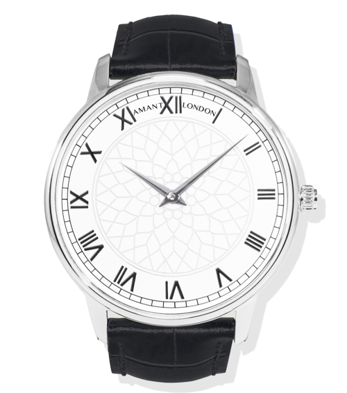 AMANT London Luxury Watch – Ultra-Thin 7mm Sapphire Glass Dress Watch with Italian Leather Strap