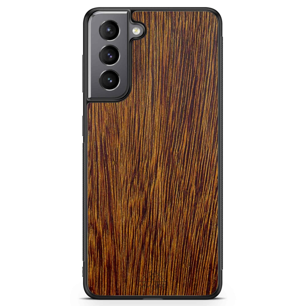 Sucupira Wood iPhone Case – Luxury South American Hardwood MagSafe Compatible Slim Protective Phone Cover