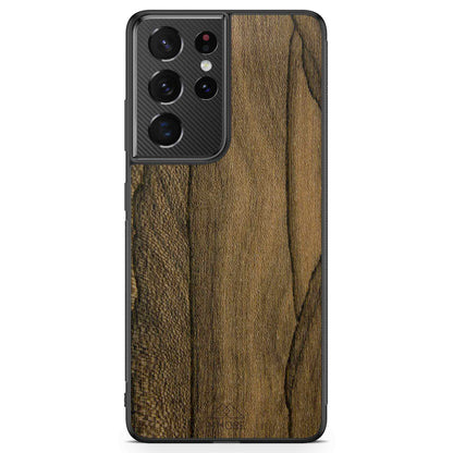 Ziricote Wood iPhone Case – Luxury Rare Wood MagSafe Compatible Slim Protective Phone Cover