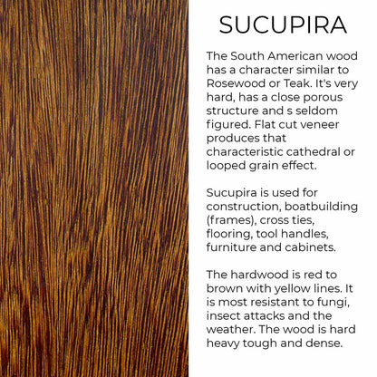 Sucupira Wood iPhone Case – Luxury South American Hardwood MagSafe Compatible Slim Protective Phone Cover