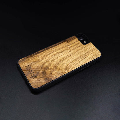 Venice Ancient Oak Wood iPhone Case – 500-Year-Old Historic Wood MagSafe Compatible Slim Protective Cover