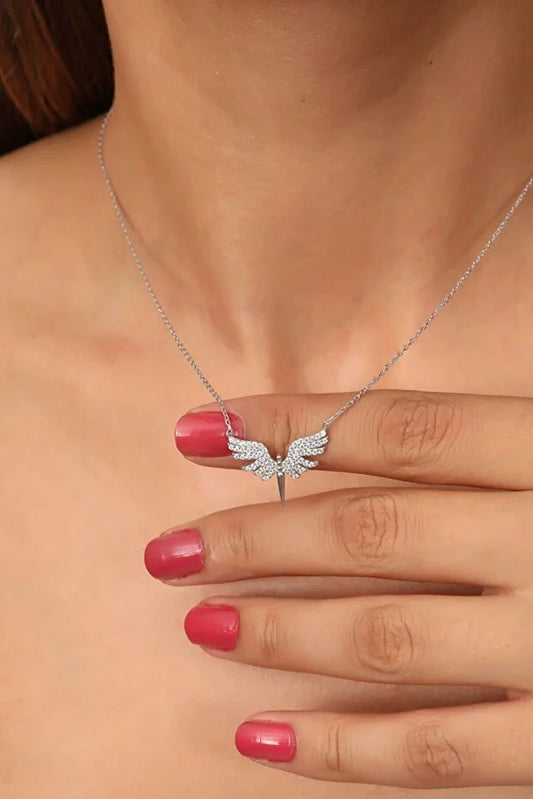 925 Sterling Silver Archangel Michael Necklace with White Stone – Hypoallergenic Saint Michael Pendant