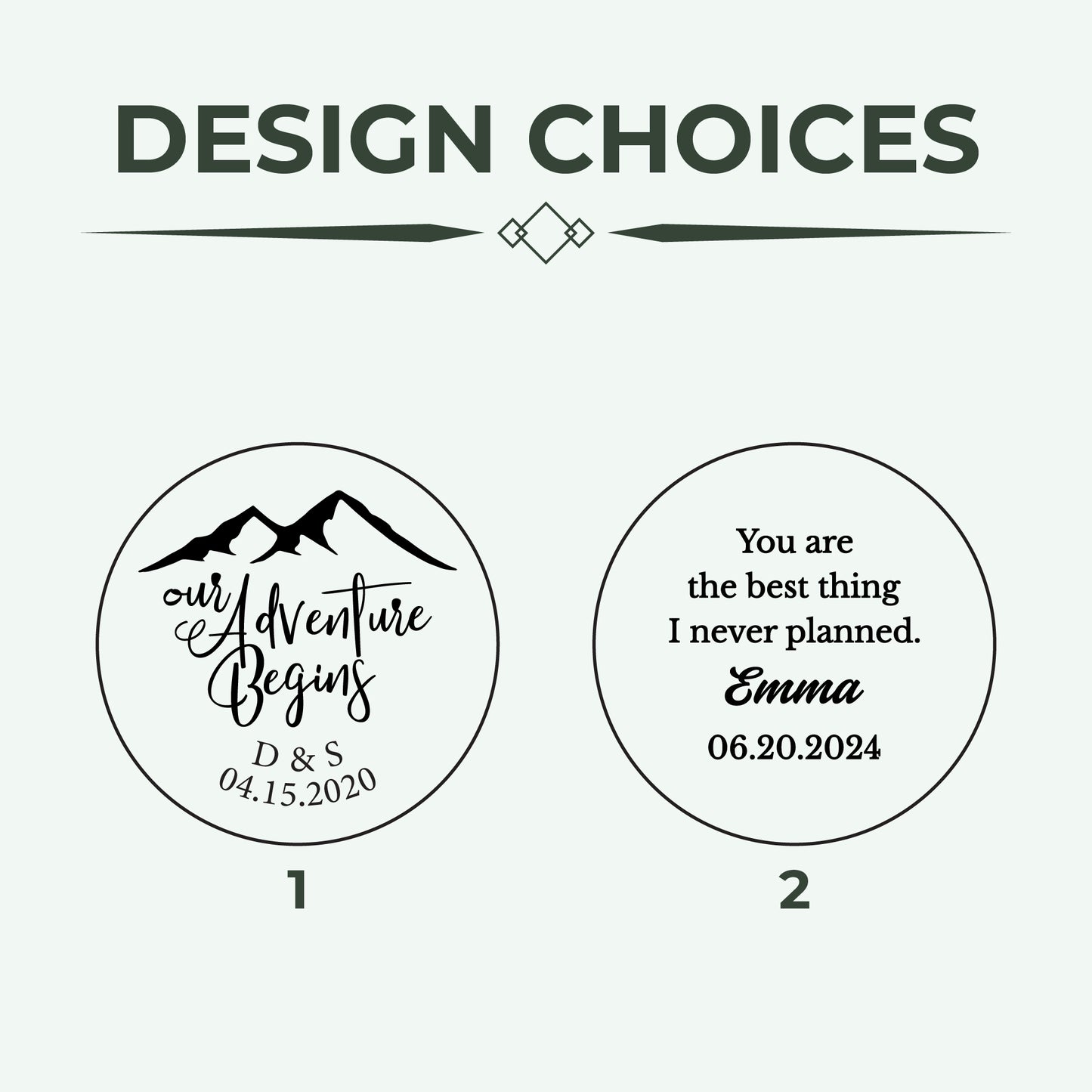 Custom Engraved Men’s Chronograph Watch – Our Adventure Begins Mountain – Anniversary Gift for Him