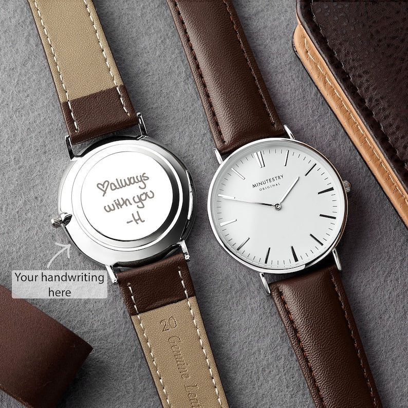 Personalized Handwriting Watch for Him – Forever in Your Words