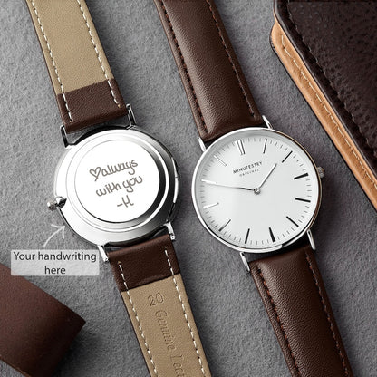 Personalized Handwriting Watch for Him – Forever in Your Words