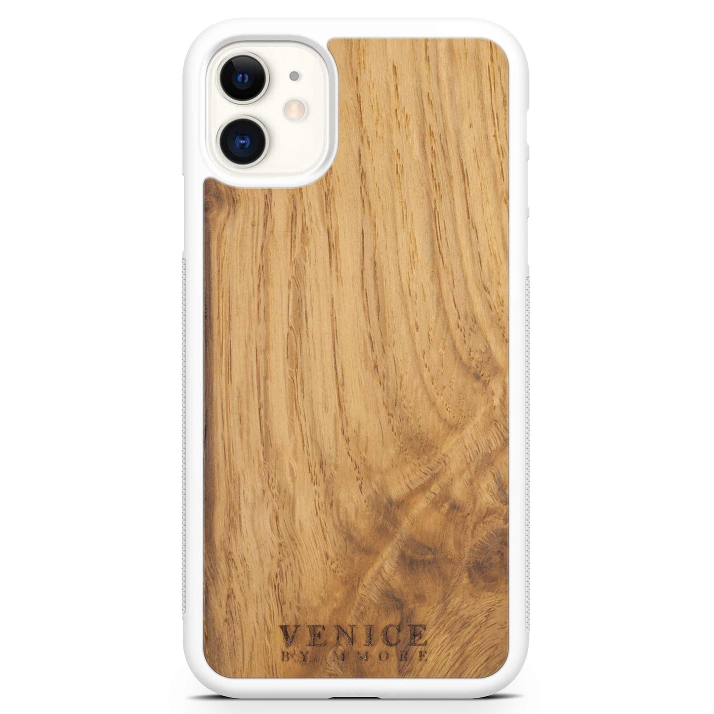 Venice Ancient Oak Wood iPhone Case – 500-Year-Old Historic Wood MagSafe Compatible Slim Protective Cover