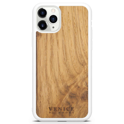 Venice Ancient Oak Wood iPhone Case – 500-Year-Old Historic Wood MagSafe Compatible Slim Protective Cover