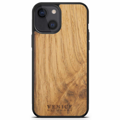 Venice Ancient Oak Wood iPhone Case – 500-Year-Old Historic Wood MagSafe Compatible Slim Protective Cover