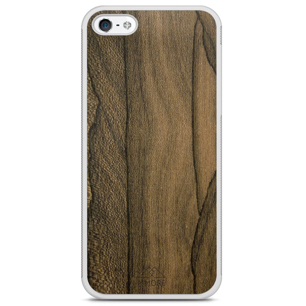 Ziricote Wood iPhone Case – Luxury Rare Wood MagSafe Compatible Slim Protective Phone Cover