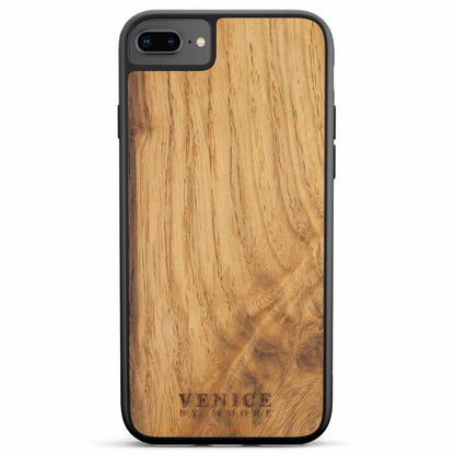 Venice Ancient Oak Wood iPhone Case – 500-Year-Old Historic Wood MagSafe Compatible Slim Protective Cover