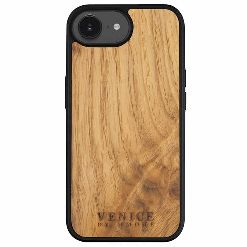 Venice Ancient Oak Wood iPhone Case – 500-Year-Old Historic Wood MagSafe Compatible Slim Protective Cover