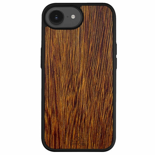 Sucupira Wood iPhone Case – Luxury South American Hardwood MagSafe Compatible Slim Protective Phone Cover