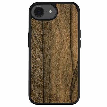 Ziricote Wood iPhone Case – Luxury Rare Wood MagSafe Compatible Slim Protective Phone Cover