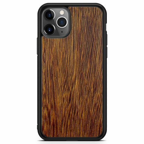 Sucupira Wood iPhone Case – Luxury South American Hardwood MagSafe Compatible Slim Protective Phone Cover