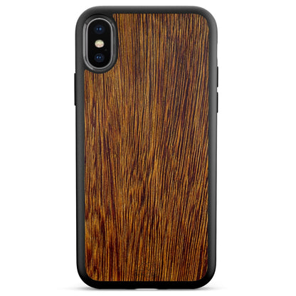 Sucupira Wood iPhone Case – Luxury South American Hardwood MagSafe Compatible Slim Protective Phone Cover
