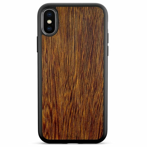 Sucupira Wood iPhone Case – Luxury South American Hardwood MagSafe Compatible Slim Protective Phone Cover