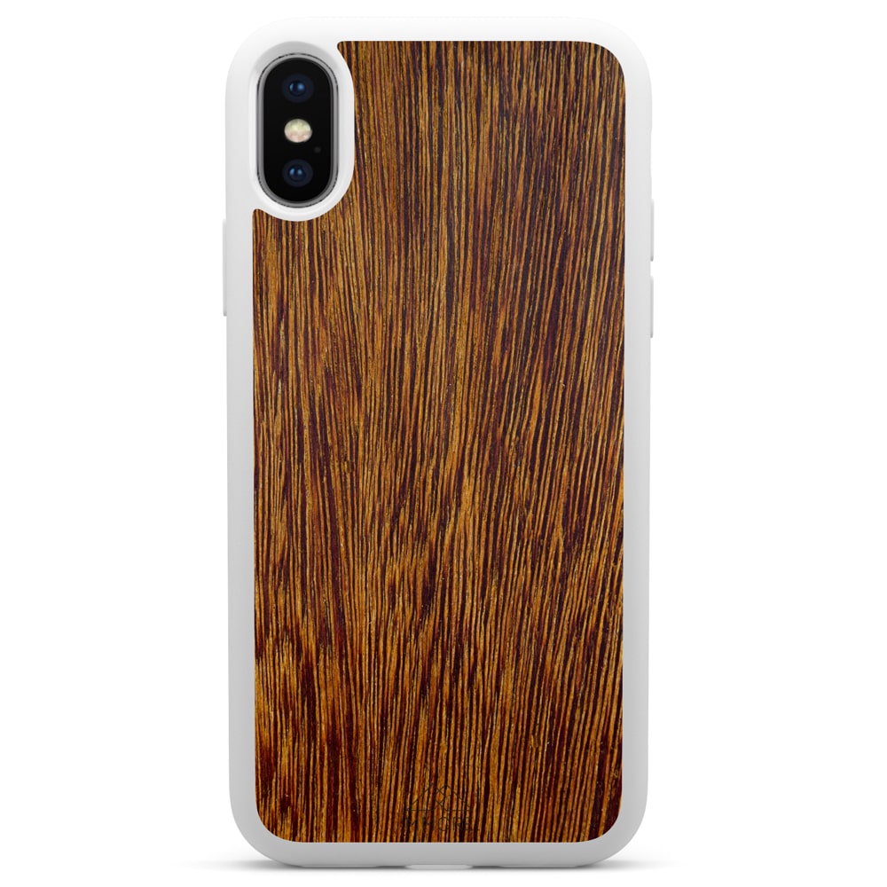 Sucupira Wood iPhone Case – Luxury South American Hardwood MagSafe Compatible Slim Protective Phone Cover