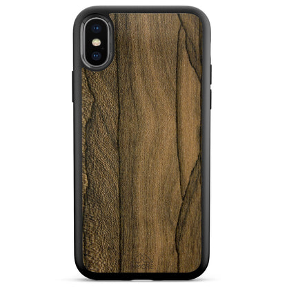 Ziricote Wood iPhone Case – Luxury Rare Wood MagSafe Compatible Slim Protective Phone Cover