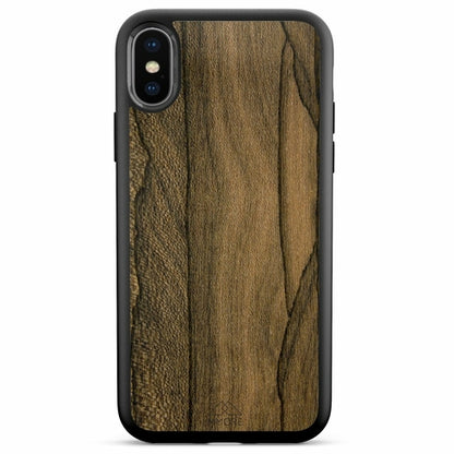Ziricote Wood iPhone Case – Luxury Rare Wood MagSafe Compatible Slim Protective Phone Cover
